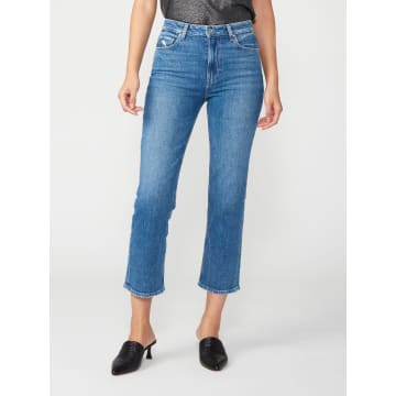 Paige Sarah Straight Ankle Jeans With Rural Distressed