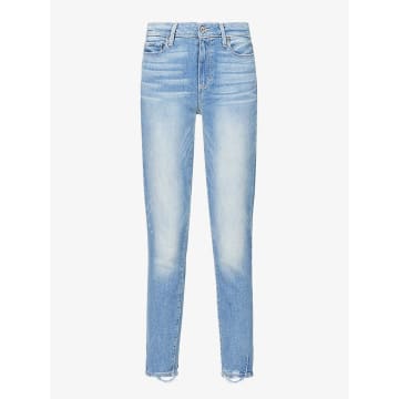 Shop Paige Blue Hoxton Crop Jeans With Frayed Hem