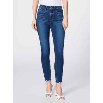 Paige Blue Margot Ankle Jeans With Raw Hem