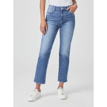 Paige Canyon Moon Distressed Sarah Straight Ankle Jeans
