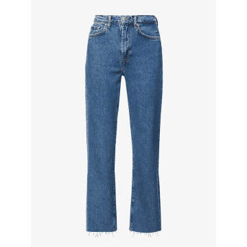 7 For All Mankind Logan Stovepipe Blaze Jeans With Raw Cut Hem