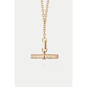 Daisy London Gold Treasures Oyster T-bar Necklace