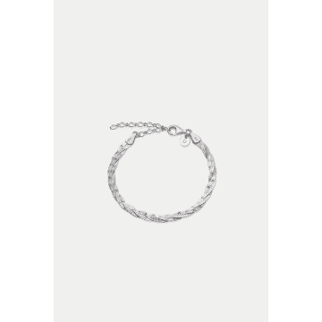 Daisy London Silver Vita Chain Bracelet In Metallic