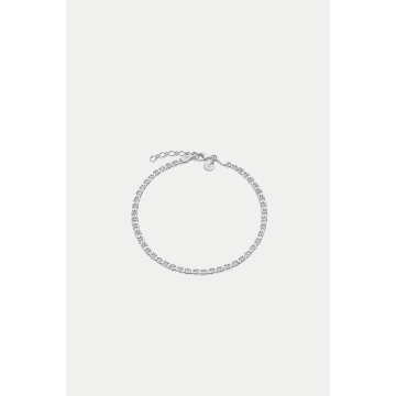 Daisy London Silver Infinity Chain Barcelet In Metallic