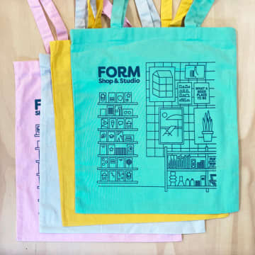 Form Shop & Studio Tote Bag In Pink