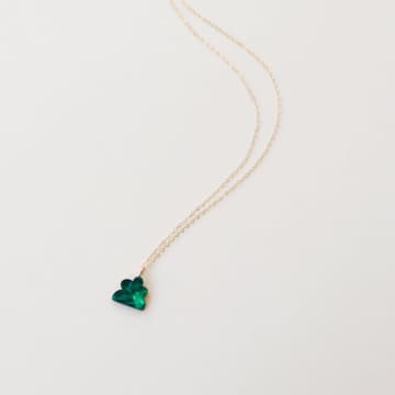 Wolf & Moon Emerald Lena Necklace