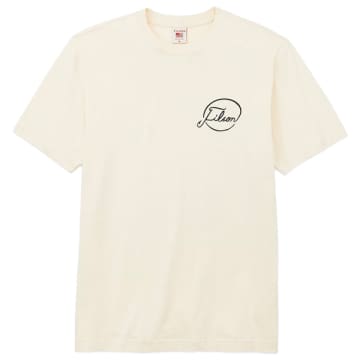Filson Ss Pioneer Graphic T-shirt In White