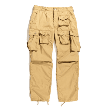 Engineered Garments Fa Trouser Cotton Ripstop Khaki In Neutrals