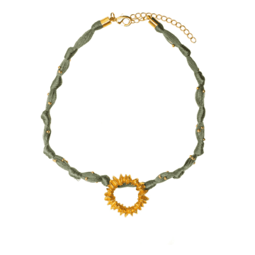 Pajarolimon Salare Green Necklace In Gold