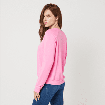 Stripe And Stare Hot Pink Sweatshirt