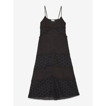 Ottod'ame Black Broderie Anglaise Dress