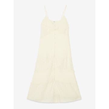Ottod'ame Vanilla Broderie Anglaise Dress