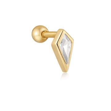 Ania Haie Sparkle Emblem Barbell Single Earring In Gold