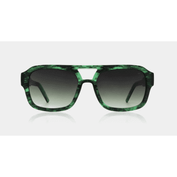 A.k.jaebede Green Marble Kaya Sunglasses