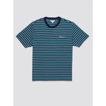 Ben Sherman Stripe T -shirt In Blue
