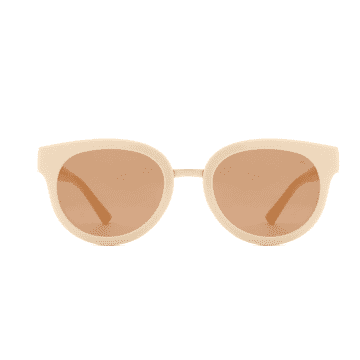 A.kjaerbede Cream Jolie Sunglasses In Neutrals