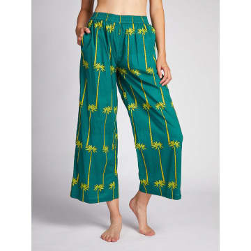 Nimo With Love Green Palm Trousers