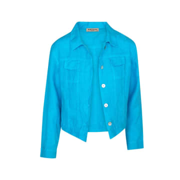 Haris Cotton Zante Blue Linen Denim Jacket