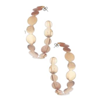 Fl Private Collection Bronze Dot Wrap Hoops In Metallic