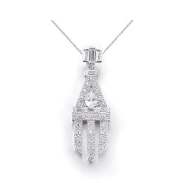 V Jewellery Silver Daimler Sterling Necklace In Metallic