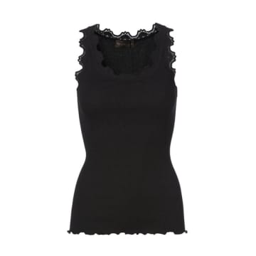 Rosemunde Black Lace Silk Top
