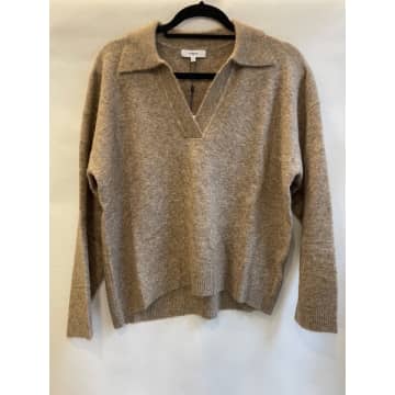 Suncoo Patcho Taupe Knitted Jumper