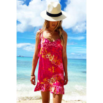 Sophia Alexia Exotic Pink Mini Sun Dress