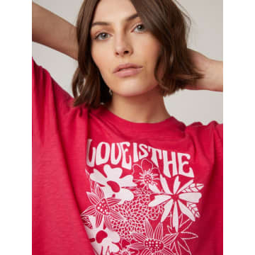 Berenice Fuchsia Love Is The Answer T Shirt