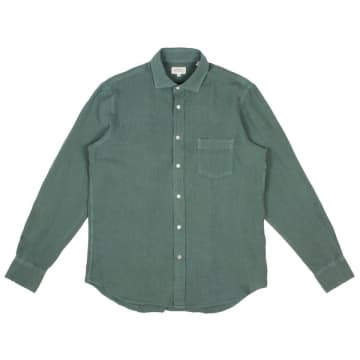 Hartford Paul Linen Shirt In Green