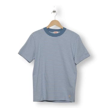 Armor-lux T-shirt Héritage Bleu St Lô/blanc In Blue