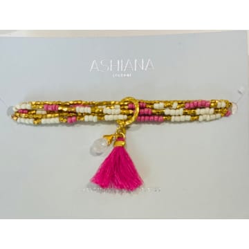 Ashiana London Ashiana Galapagos Bracelets In Aqua Or Coral In Pink