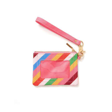 Ban.do Get It Together Id Card Case Rainbow Stripe In Multi
