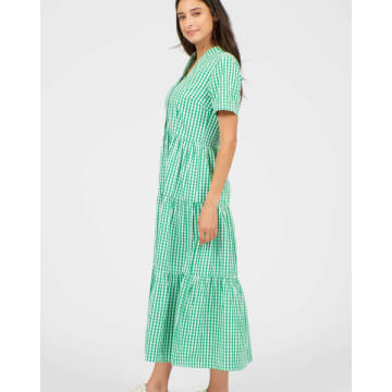 Lilac Rose Pretty Vacant Maxi Dress In Green Gingham Print