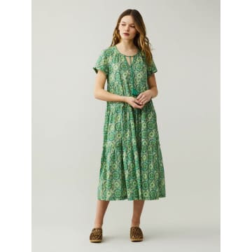 Odd Molly Scarlet Long Dress Green