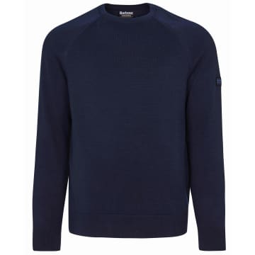 Barbour International Cotton Crew Neck Sweater International Navy In Blue
