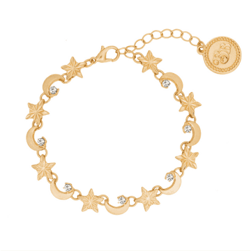 Bibi Bijoux Jewellery Bibi Bijoux Gold Star & Moon Bracelet