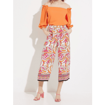 Printed Wide Leg Pants Style 232044