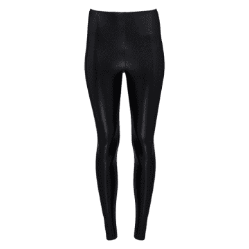 Perfect Control Faux Leather Legging In Black