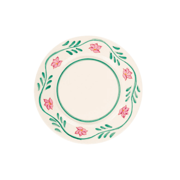 Anna + Nina Lily Dinner Plate In White