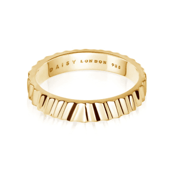 Daisy London X Estée Lalonde Chunky Stacking Ring In Gold