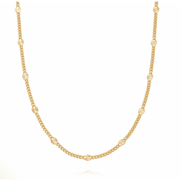 Daisy London X Estée Lalonde Sunburst Chain Necklace In Gold