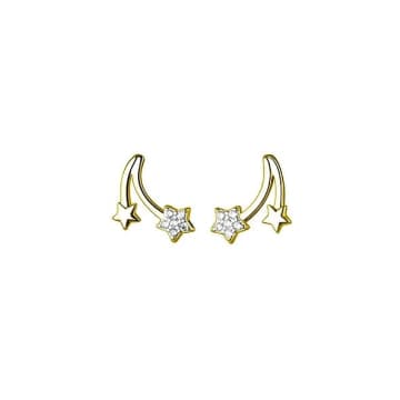 Curiouser Collection Gold Plated Shooting Star Stud Earrings