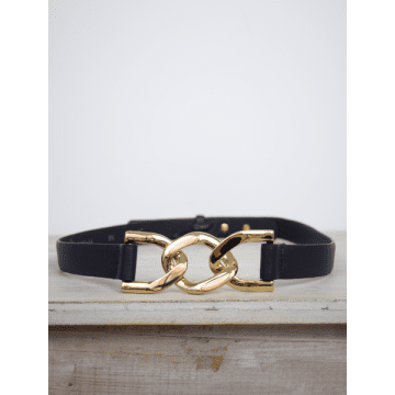 Abro Lola Link Belt Black/gold