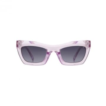 A.kjaerbede Lavender Transparent Luxx Sunglasses