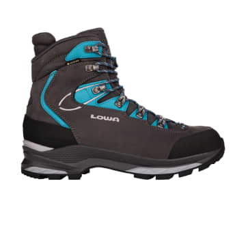 Lowa Mauria Evo Gtx Woman Anthracite/turquoise Shoes In Blue
