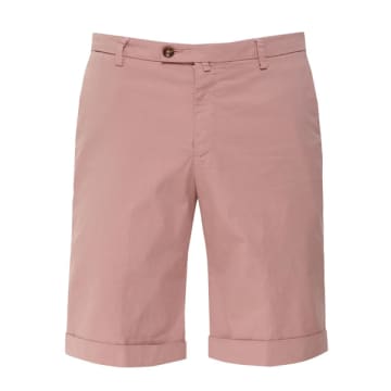 Briglia 1949 - Pink Stretch Cotton Slim Fit Shorts Bg108 323127 069
