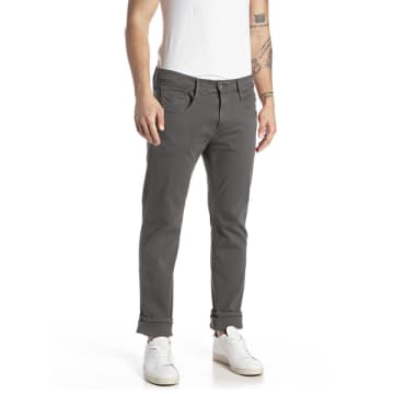 Replay Hyperflex X Lite Anbass Colour Edition Slim Fit Jeans In Grey