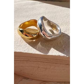 Shyla Rocco Ring In Silver In Metallic