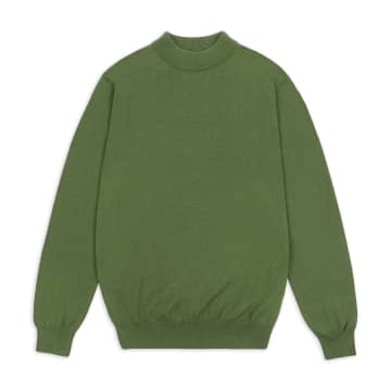 Burrows And Hare Mock Turtle Neck In Green