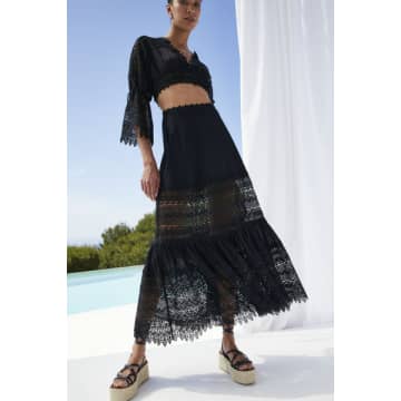 Shop Charo Ruiz Viola Skirt In Black
